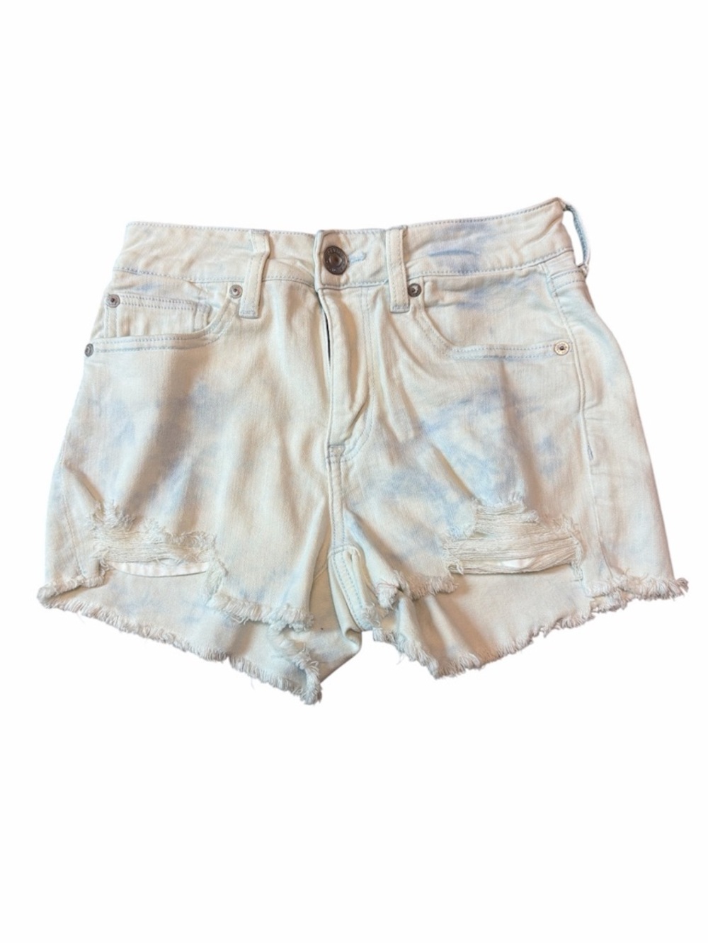 American Eagle High Rise festival Distressed Cutoff Shorts Size 2